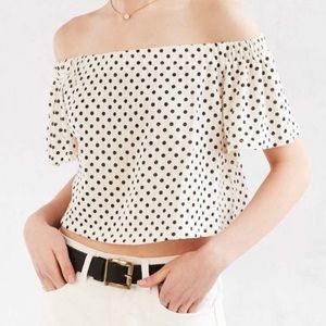 Urban Outfitters polka dot crop top, small